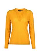 Dorothy Perkins Yellow Nehru Collar Top