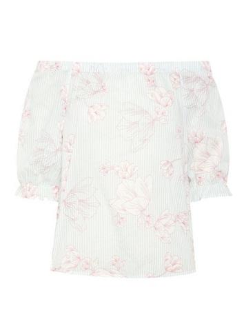 *vero Moda Blue Off Shoulder Top