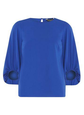 Dorothy Perkins Cobalt Bubble Cuff Top