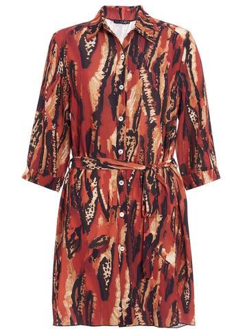 Dorothy Perkins *quiz Multi Colour Tribal Print Shirt Dress