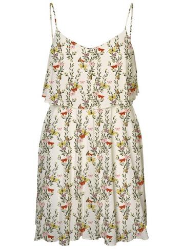 *vero Moda White Floral Print Camisole Dress