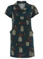 Dorothy Perkins *tenki Turquoise Print Tunic Dress