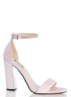 Dorothy Perkins *quiz Pink Diamante Ankle Strap Sandals