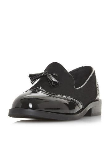 Dorothy Perkins *head Over Heels By Dune Black Glad Ladies Flat Shoes