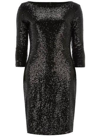 Dorothy Perkins Alice & You Black Sequin Bodycon Dress