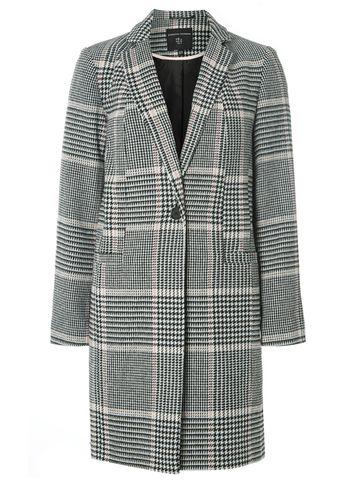 Dorothy Perkins Multi Checked Button Coat