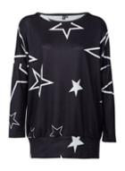 *izabel London Navy Star Print Jumper