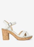 Dorothy Perkins Wide Fit White 'romy' Sandals