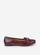 Dorothy Perkins Wide Fit Burgundy Lair Loafers