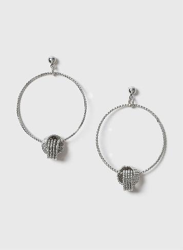 Dorothy Perkins Knot Hoop Earrings