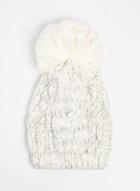Dorothy Perkins Cream Cable Knit Beanie Hat