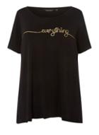 Dorothy Perkins *dp Curve Black 'everything' Motif T-shirt