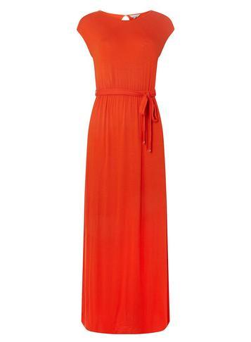 Dorothy Perkins Petite Plain Red Maxi Dress