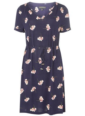 Dorothy Perkins Navy Blossom Print T-shirt Dress