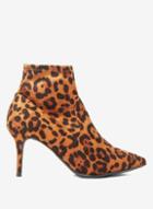 Dorothy Perkins Wide Fit Leopard 'motion' Ankle-boots