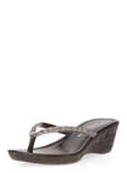 Dorothy Perkins Black Venti Gem Wedge Shoes