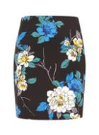 Dorothy Perkins Petite Multi Floral Print Mini Skirt