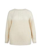 Dorothy Perkins *curve Ivory Cable Jumper
