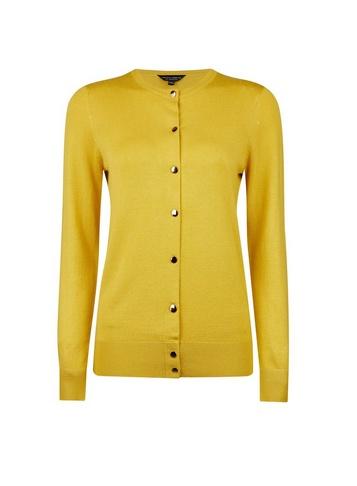 Dorothy Perkins Green Gold Button Cardigan