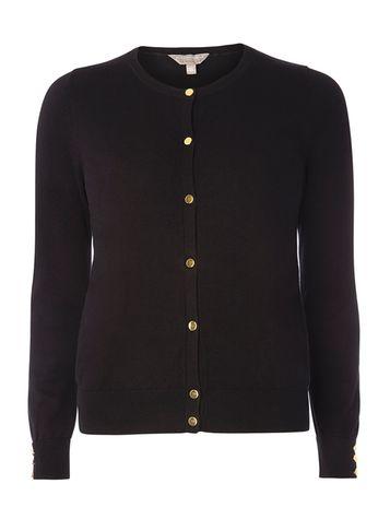 Dorothy Perkins Petite Black Cotton Cardigan