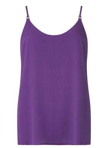 Dorothy Perkins Purple Metal Trim Camisole Top