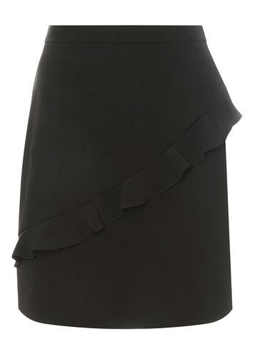Dorothy Perkins Black Ruffle Front Mini Skirt