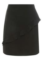 Dorothy Perkins Black Ruffle Front Mini Skirt