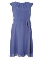 Dorothy Perkins *billie & Blossom Petite Blue Chiffon Dress