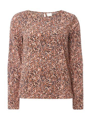 Dorothy Perkins *vila Blush Printed Long Sleeve Top
