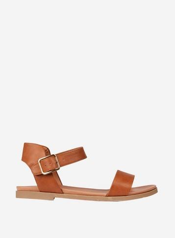 Dorothy Perkins Wide Fit Tan Francine Sandals