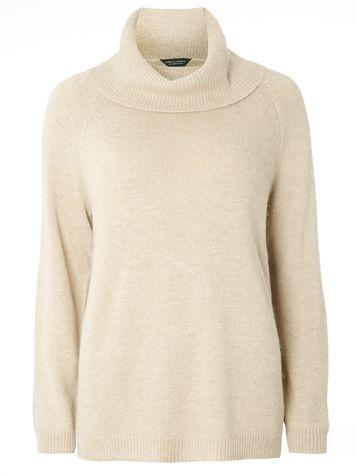 Dorothy Perkins Camel Cosy Wool Mix Roll Neck Jumper