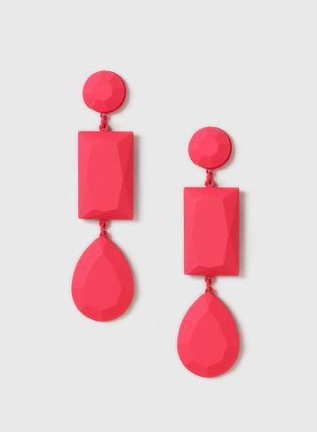 Dorothy Perkins Pink Geometric Drop Earrings