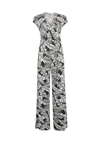 Dorothy Perkins *tall Multi Colour Palm Print Wrap Jumpsuit