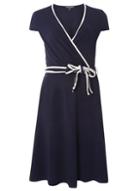 Dorothy Perkins Navy Tip Wrap Dress