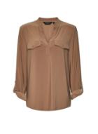 Dorothy Perkins Camel 'ity' Jersey Shirt