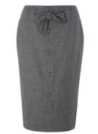 Dorothy Perkins Grey Cross Hatch Skirt