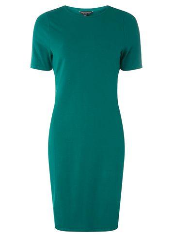Dorothy Perkins Green Cotton Bodycon Dress