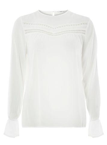 Dorothy Perkins *only White Lace Insert Blouse