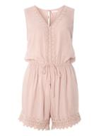 Dorothy Perkins *vila Blush Lace Playsuit