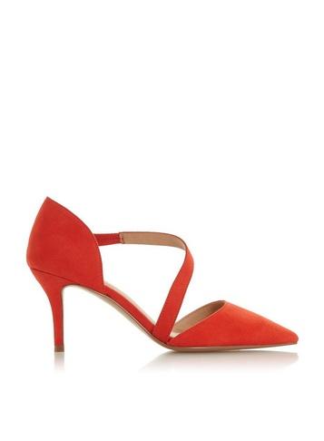 *head Over Heels By Dune Red Camellia High Heel Shoes