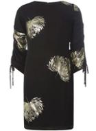 Dorothy Perkins Black And Gold Print Shift Dress