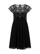 Dorothy Perkins *chi Chi London Black Short Sleeve Tea Dress