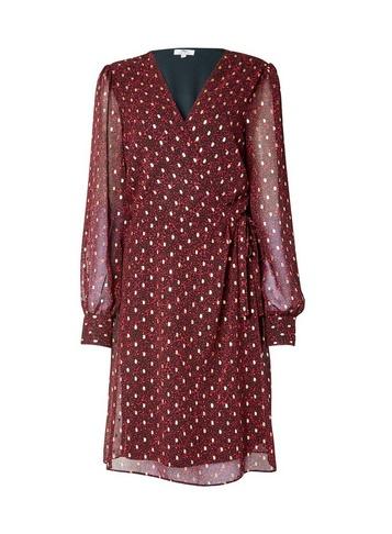 Dorothy Perkins *tall Pink Spot Wrap Mini Dress