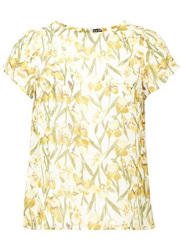*izabel London White Summer Floral Print T-shirt