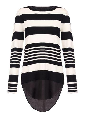 Dorothy Perkins *quiz Light Knit Stripe Jumper