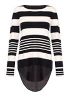 Dorothy Perkins *quiz Light Knit Stripe Jumper