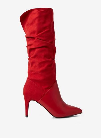 Dorothy Perkins Red 'kleo' Ruched Boots