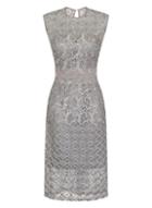 *little Mistress Grey Frill Midi Dress