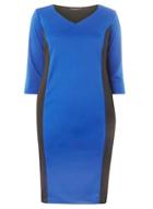Dorothy Perkins *dp Curve Cobalt And Black Colourblock Dress