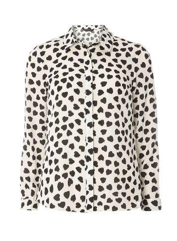 Dorothy Perkins Heart Wrap Back Detail Shirt